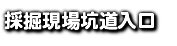 採掘現場坑道入口